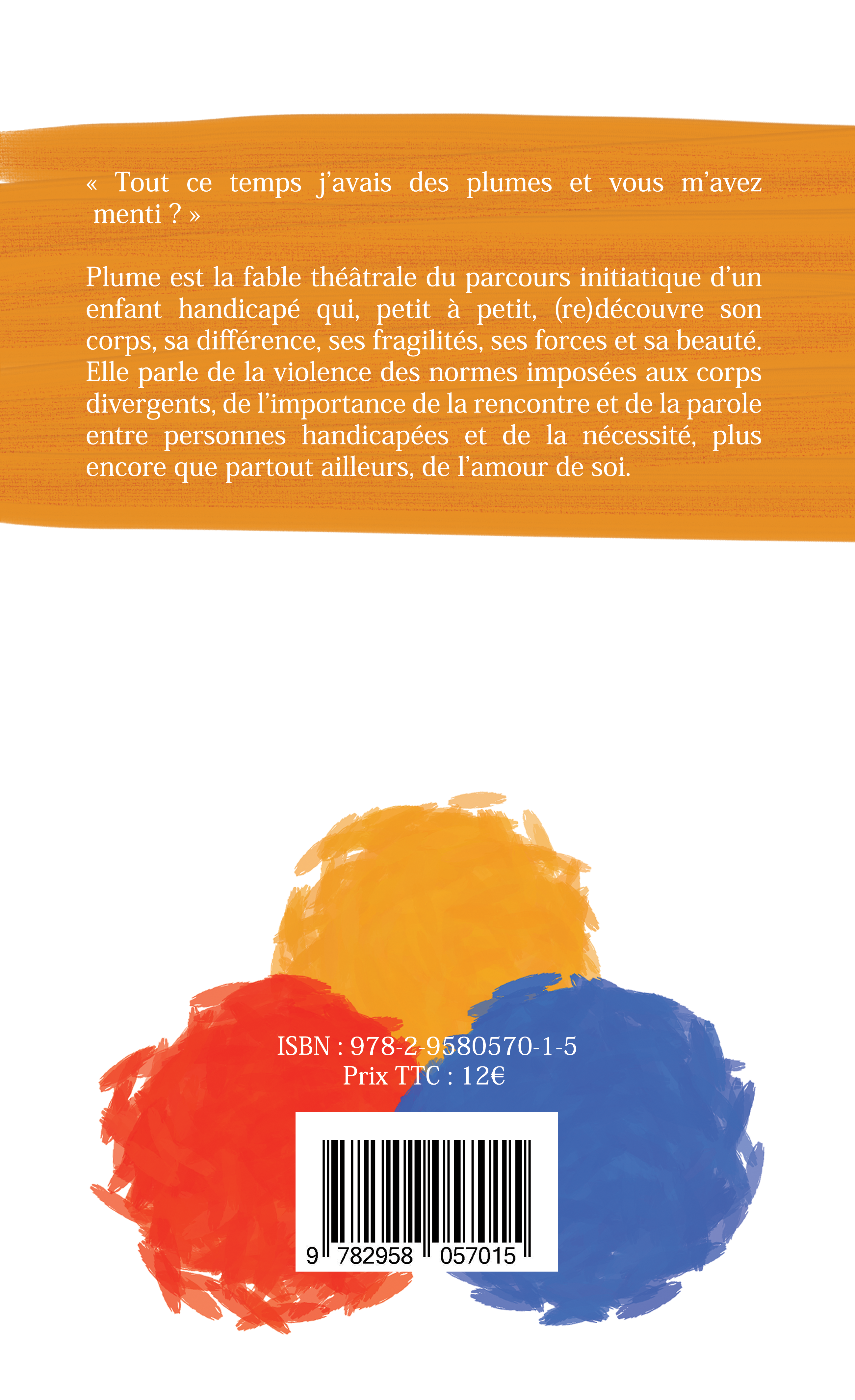 Image de la quatrième de couverture. Elle est principalement blanche avec un accent rouge dans le coin supérieur droit. La présentation du livre est écrite en noir : « Dans cet essai, Alistair Houdayer explore la place des hommes trans sous le prisme du féminisme. Ont-ils un rôle à y jouer et si oui, lequel ? Ou bien s’intègrent-ils dans les normes patriarcales une fois leur transition réalisée et exercent-ils leur domination masculine – comme tous les autres hommes ? Il est aussi intéressant d’essayer de comprendre pourquoi nous nous posons ces questions. Que disent-elles, avec les réponses que nous y apportons, de nos conceptions des masculinités trans et des hommes en général ? » En dessous, une photo de l’auteur et un texte de présentation. La photo montre Alistair assis dans mon fauteuil roulant dans un parc. C’est un homme blanc avec les cheveux bruns attachés en chignon et une moustache. Son fauteuil est un fauteuil roulant manuel actif blanc. Il porte une chemise rouge sombre avec des motifs végétaux moutarde et bleu d’inspiration batik, un pantalon noir et des chaussures basses en cuir noir. Il porte des lunettes et un pendentif en pierre verte autour du cou. Le texte de présentation est : « Alistair Houdayer est un homme gay, trans et handicapé qui écrit et réalise du contenu de vulgarisation sur les enjeux queer et de handicap. En haut à gauche, la collection du livre : point d’orgue. En bas à droite, le code barre du livre et le prix : 12€. En bas à gauche, le nom et le logo de la maison d’édition Double Ponctuation, et un logo « pas d’IA ».